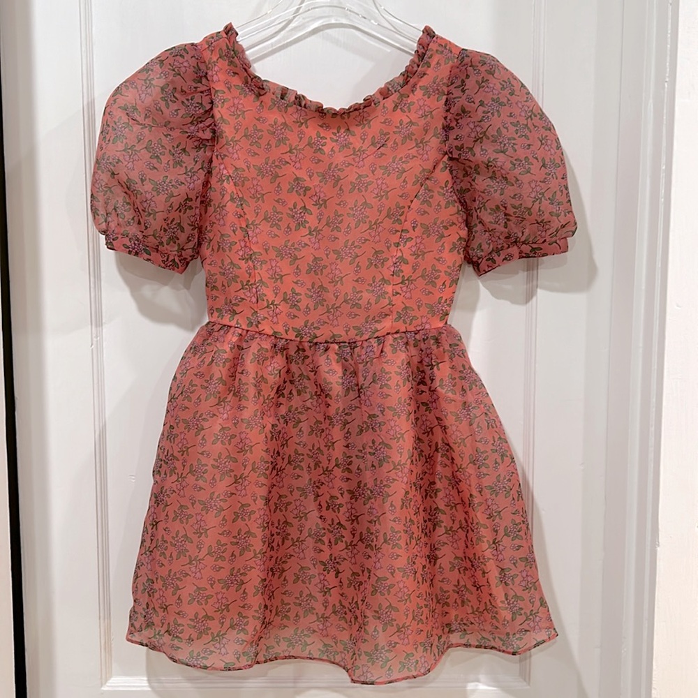NWT Lost + Wander Pink Floral Baby Soll Dress XS